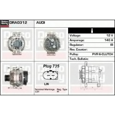 DRA0312 DELCO REMY Генератор