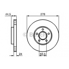 0 986 479 B66 BOSCH Тормозной диск