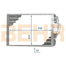 7401006 BEHR Evaporator