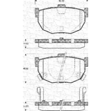 363702161127 MAGNETI MARELLI Комплект тормозных колодок, дисковый тормоз