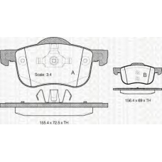 8110 27003 TRIDON Brake pads - front