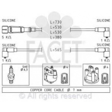 4.7162 FACET Ккомплект проводов зажигания