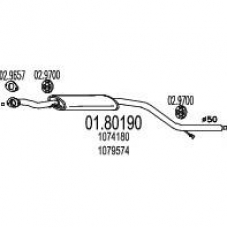 01.80190 MTS Средний глушитель выхлопных газов