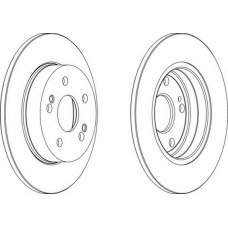DDF555-1 FERODO Тормозной диск