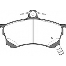 BPA0582.00 OPEN PARTS Комплект тормозных колодок, дисковый тормоз