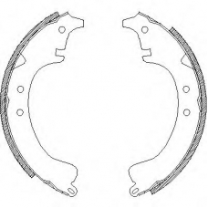 Z4028.00 WOKING Комплект тормозных колодок