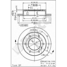 BS 7518 BRECO Тормозной диск