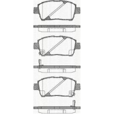 8110 13033 TRISCAN Комплект тормозных колодок, дисковый тормоз