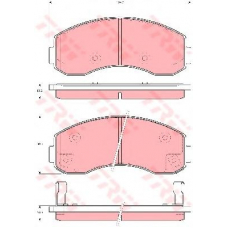 GDB3434 TRW Комплект тормозных колодок, дисковый тормоз