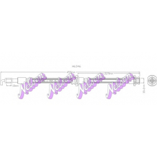 H6346 Brovex-Nelson Тормозной шланг