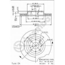 BS 8540 BRECO Тормозной диск