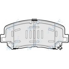 PAD1915 APEC Комплект тормозных колодок, дисковый тормоз