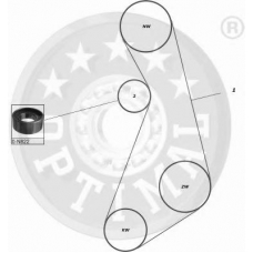 SK-1031 OPTIMAL Комплект ремня грм