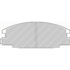 FSL678 FERODO Комплект тормозных колодок, дисковый тормоз