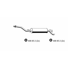 364096 ERNST Глушитель выхлопных газов конечный