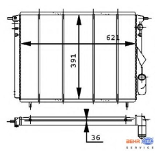 8MK 376 716-211 HELLA Радиатор, охлаждение двигателя