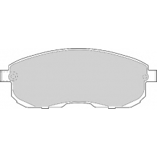 FD6568A NECTO Комплект тормозных колодок, дисковый тормоз