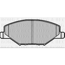 BBP2380 BORG & BECK Комплект тормозных колодок, дисковый тормоз