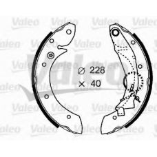 562634 VALEO Комплект тормозных колодок