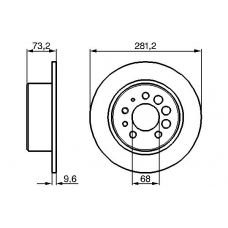 0 986 478 143 BOSCH Тормозной диск