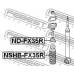 NSHB-FX35R FEBEST Защитный колпак / пыльник, амортизатор