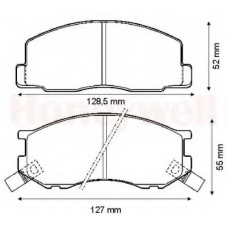 572304B BENDIX Комплект тормозных колодок, дисковый тормоз