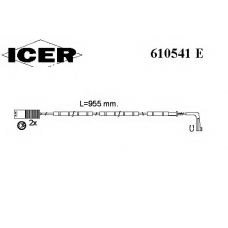 610541 E ICER Сигнализатор, износ тормозных колодок