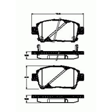 740.02 REMSA 740 02_=d2183m-01=751 002b-sx !колодки дисковые п.\ toyota yaris 1.0i-1.5i/1.4d 99]/celica 1.8i 99]