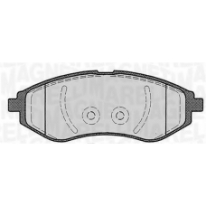 363916060163 MAGNETI MARELLI Комплект тормозных колодок, дисковый тормоз