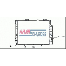 0311101 KUHLER SCHNEIDER Радиатор, охлаждение двигател