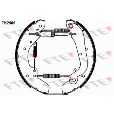 TK2505 FTE Комплект тормозных колодок