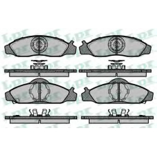 05P1437 LPR Комплект тормозных колодок, дисковый тормоз