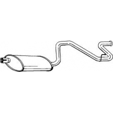 281-867 BOSAL Глушитель выхлопных газов конечный