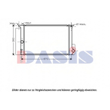 210186N AKS DASIS Радиатор, охлаждение двигателя
