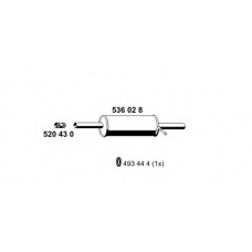 536028 ERNST Глушитель выхлопных газов конечный