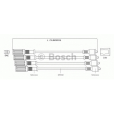 F 000 99C 058 BOSCH Комплект проводов зажигания