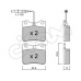 822-192-0 CIFAM Комплект тормозных колодок, дисковый тормоз