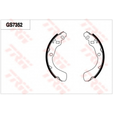 GS7352 TRW Комплект тормозных колодок