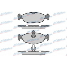 AC604181D AC Delco Комплект тормозных колодок, дисковый тормоз