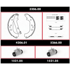 3206.00 ROADHOUSE Комплект тормозов, барабанный тормозной механизм