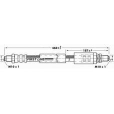 FBH6975 FIRST LINE Тормозной шланг