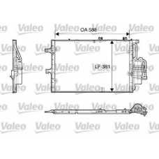 818118 VALEO Конденсатор, кондиционер