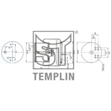 04.060.6006.980 TEMPLIN Кожух пневматической рессоры