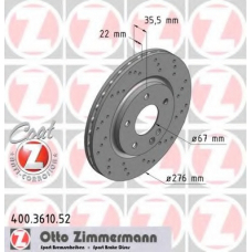 400.3610.52 ZIMMERMANN Тормозной диск