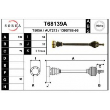 T68139A EAI Приводной вал