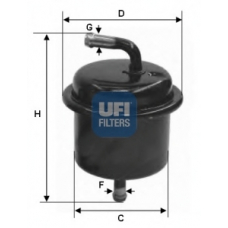 31.543.00 UFI Топливный фильтр