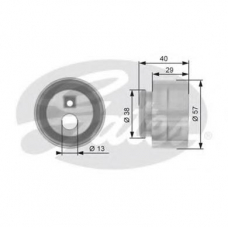 T41258 GATES Натяжной ролик, ремень грм