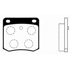 J PP-120AF JAPANPARTS Комплект тормозных колодок, дисковый тормоз