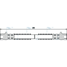 HOS3180 APEC Тормозной шланг