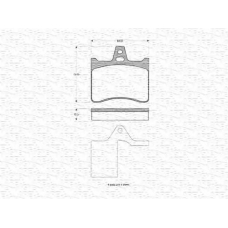 363702160460 MAGNETI MARELLI Комплект тормозных колодок, дисковый тормоз